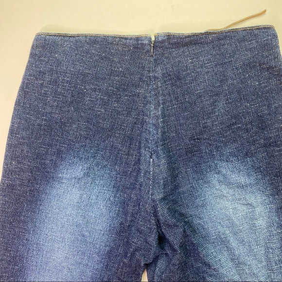 Vintage Rave R4R Denim Capri Blue Jeans Distress - Picture 7 of 16